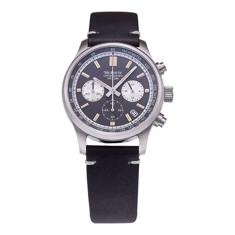 RDUNAE QM39R079 Classic 3 Sub-dial Chronograph Watch