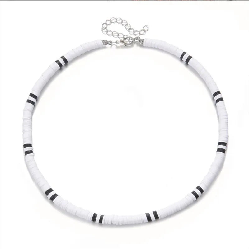 Punk Style Rhinestone Link Chain Necklace – Silver Color