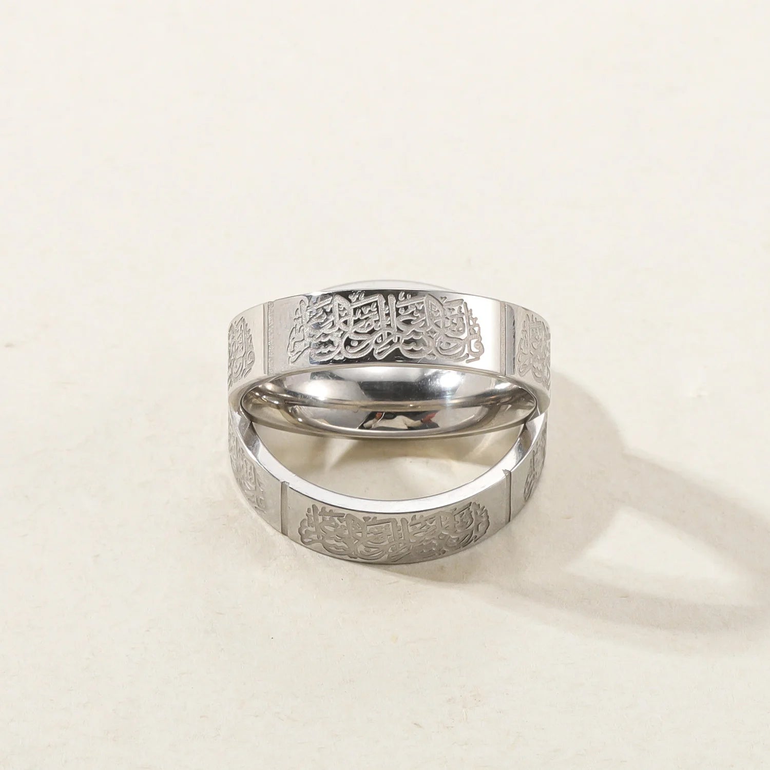 “With Hardship Comes Ease” Arabic Engraved Ring