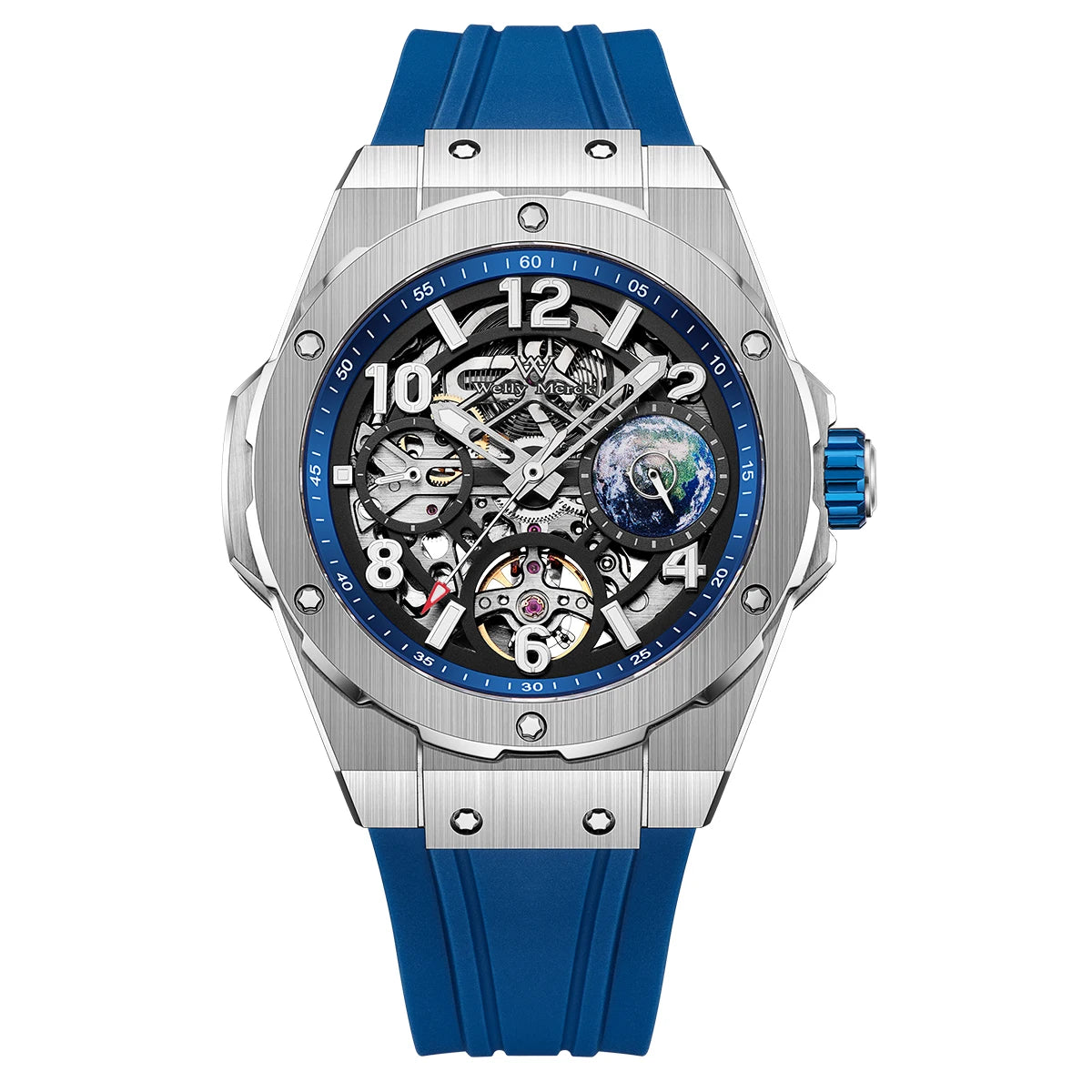 Welly Merck WM137M Skeleton Mechanical Watch