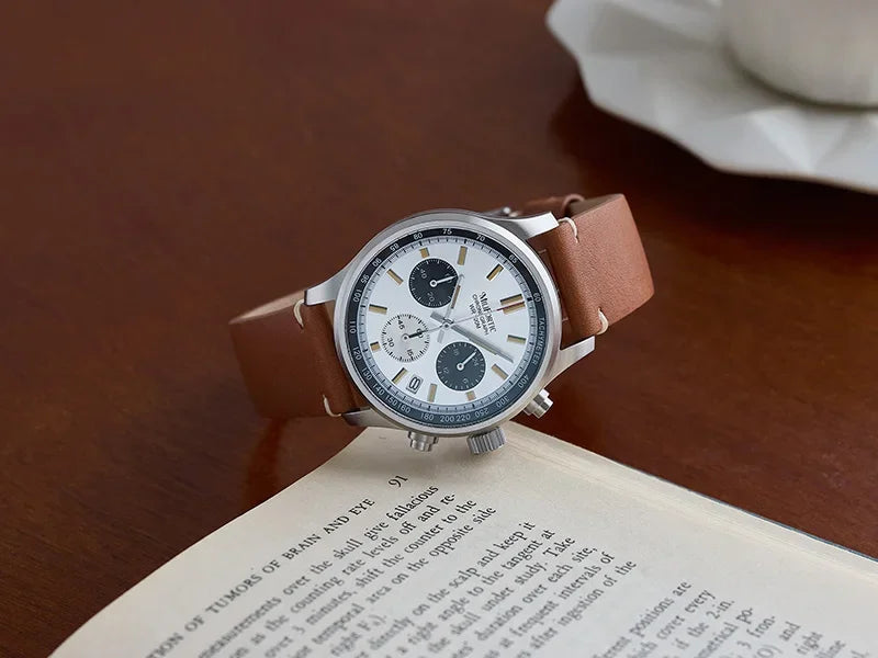 RDUNAE QM39R079 Classic 3 Sub-dial Chronograph Watch