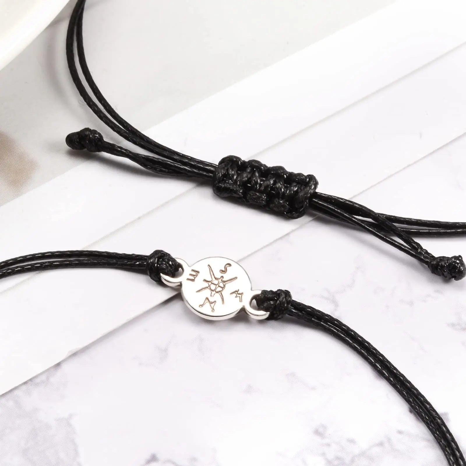 Handmade Adjustable Compass Bracelet