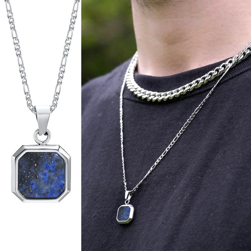 VNOX Geometric Square Pendant Necklace