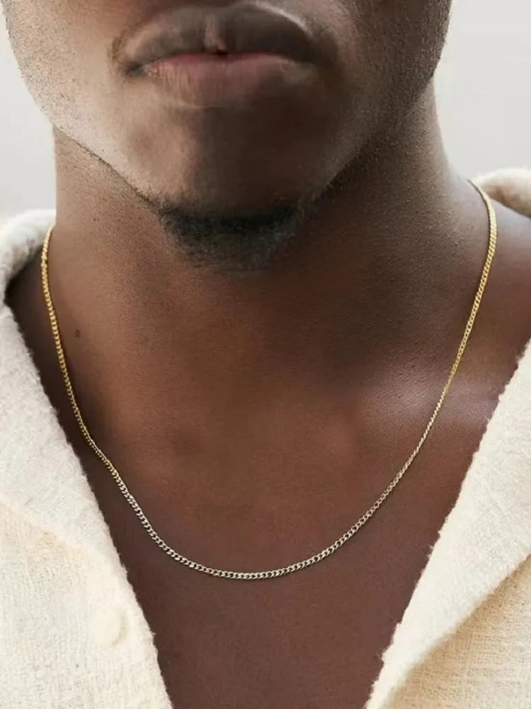 FOMALHAUT Men’s Stainless Steel Chain Necklace