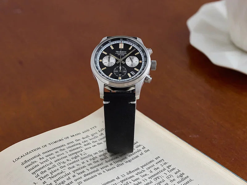 RDUNAE QM39R079 Classic 3 Sub-dial Chronograph Watch