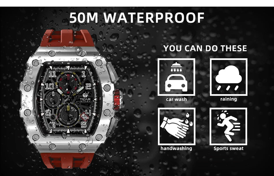 TSAR BOMBA TB-8204Q Chronograph Watch