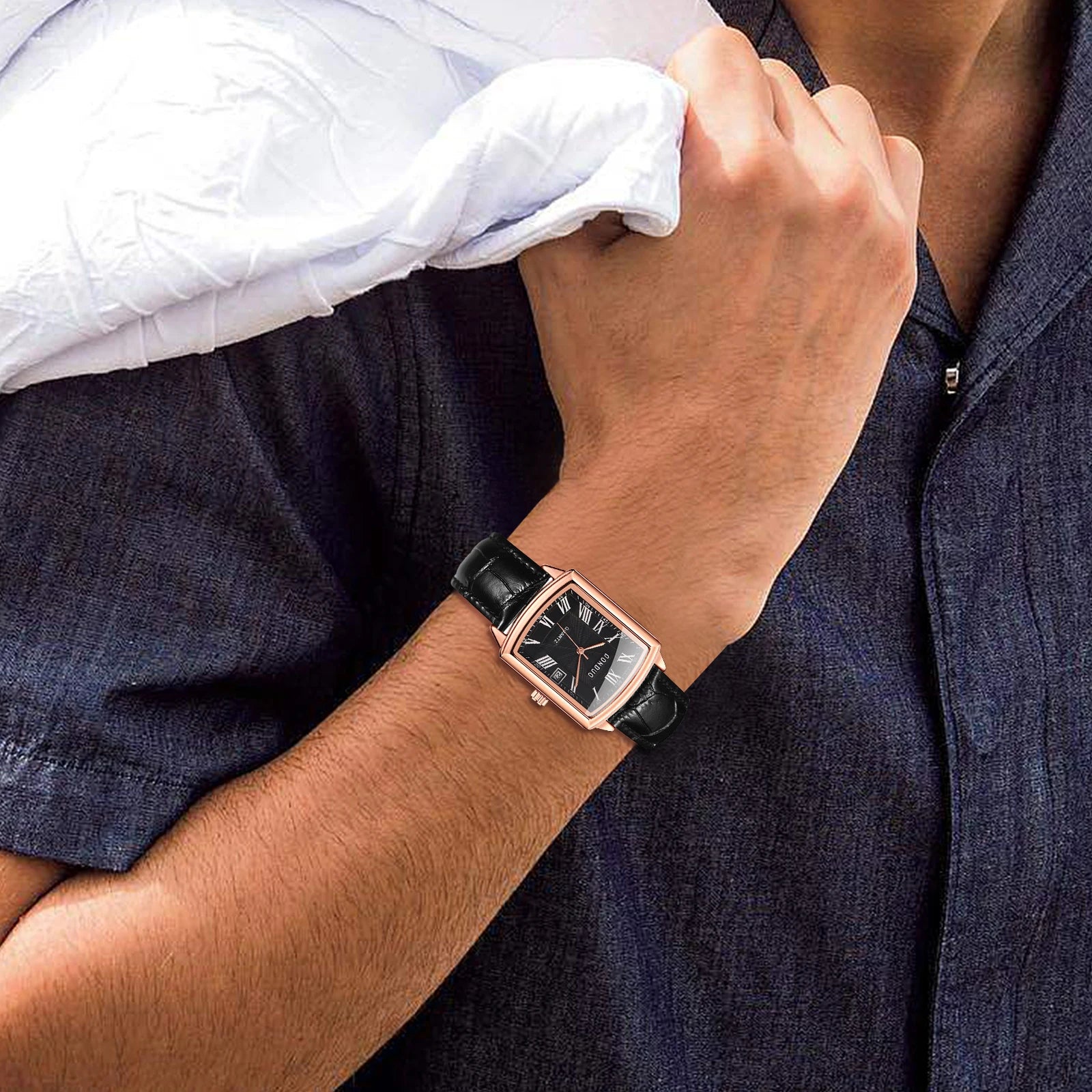 Lancardo Men’s Square Quartz Watch