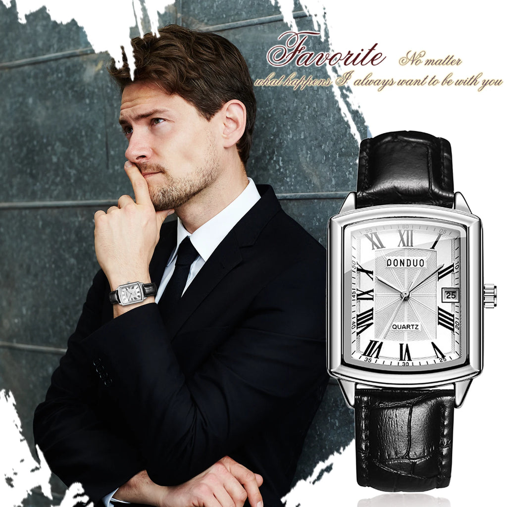 Lancardo Men’s Square Quartz Watch