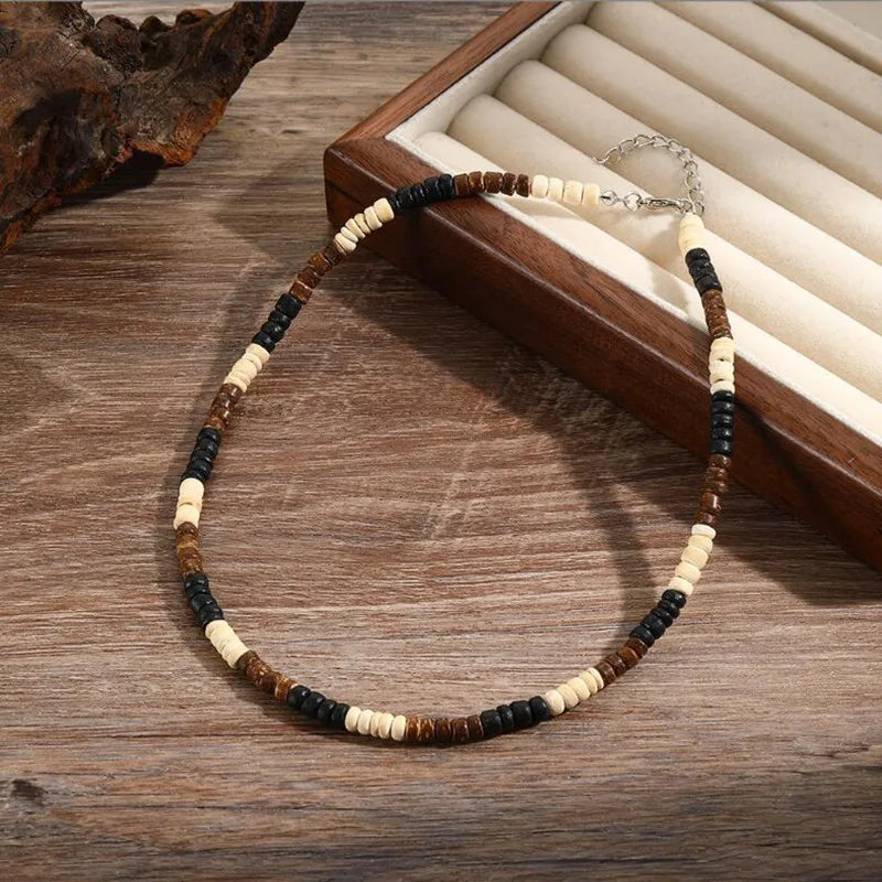 Punk Style Rhinestone Link Chain Necklace – Silver Color