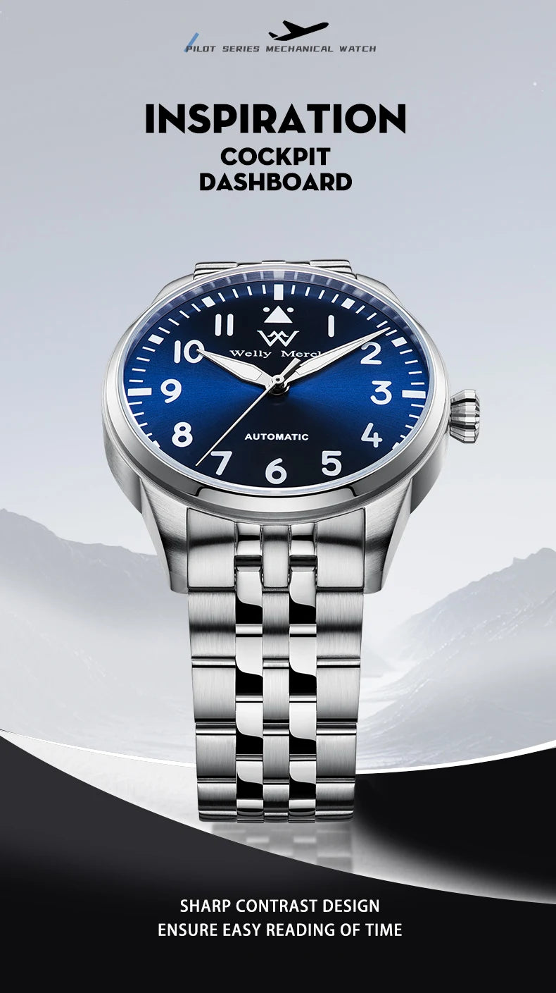 Welly Merck 165M Automatic Mechanical Watch