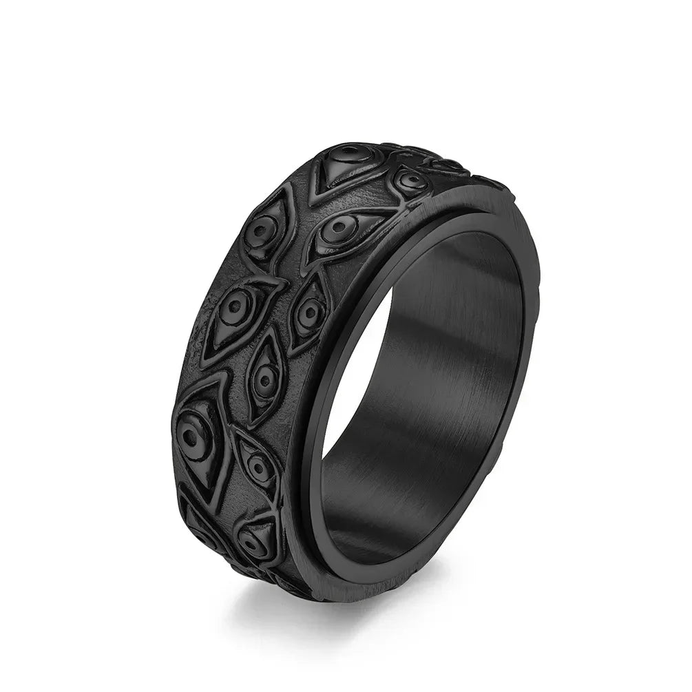 Bold 18K Gold-Plated Stainless Steel Ring