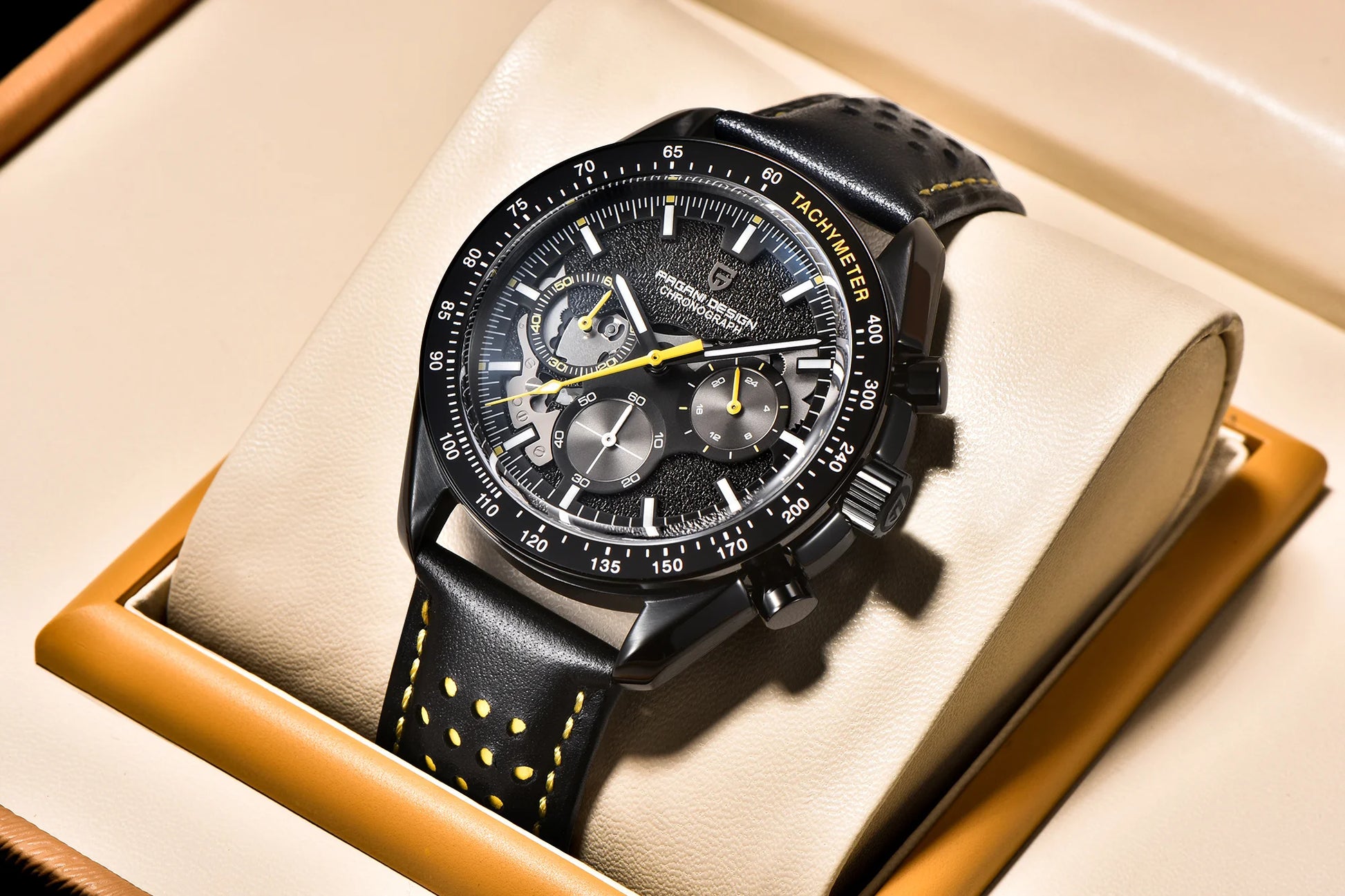 PAGANI DESIGN Moon Dark Side Chronograph Watch
