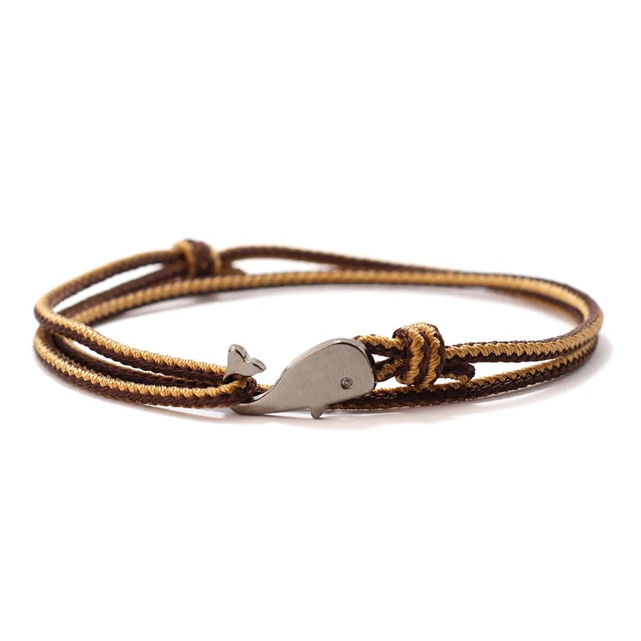 Nautical Rope Bracelet – Shark Edition