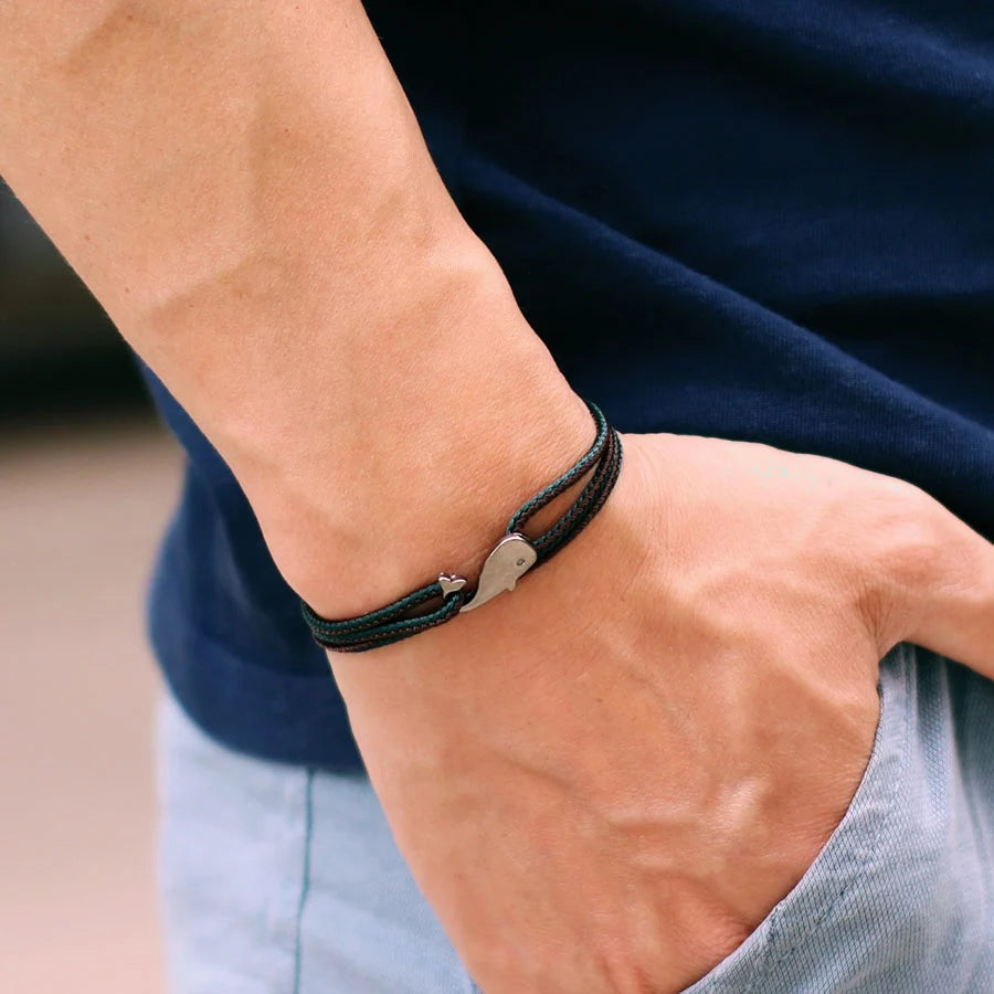 Nautical Rope Bracelet – Shark Edition