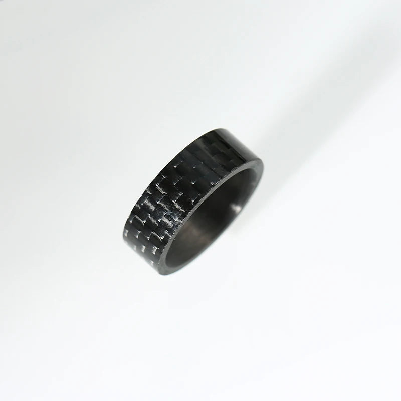 Black Carbon Fiber Spinner Ring – 8mm